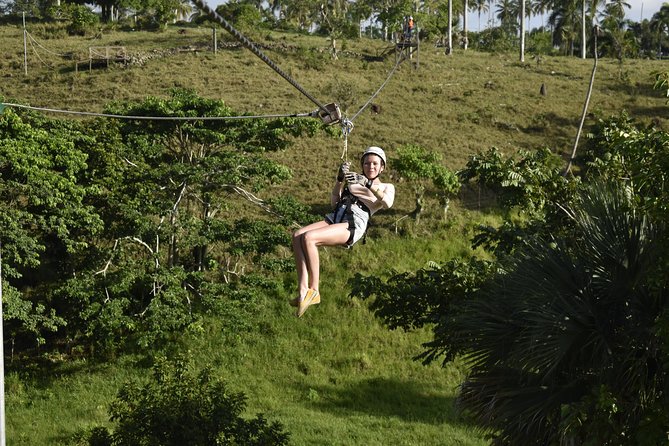 Ziplining from Punta Cana - Unique Carbon Fiber lines in Punta Cana - Bottled water and fruit included: a smart way to keep energy steady